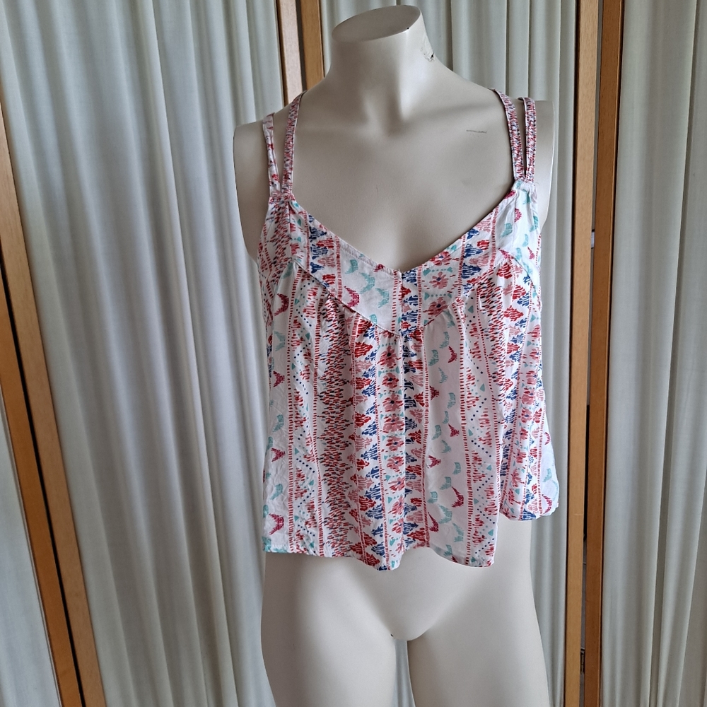 Hollister Aztec strappy cropped top tank top